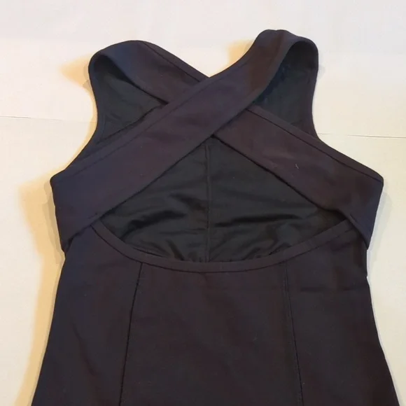 Lululemon Picnic Play Midi Cross Open Back Dress Built-in Bra Black  XSBodycon - www.rajagirimanappuram.com